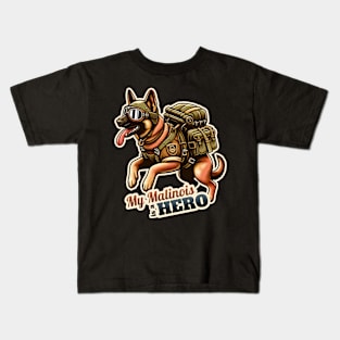 Belgian Malinois Soldier Kids T-Shirt